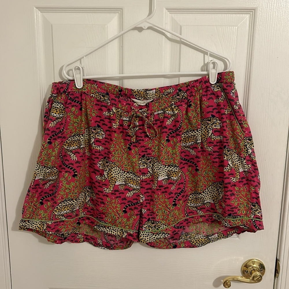 Printfresh Bagheera Sleep Shorts Hot Pink Leopard Print Size 2X - Picture 4 of 12